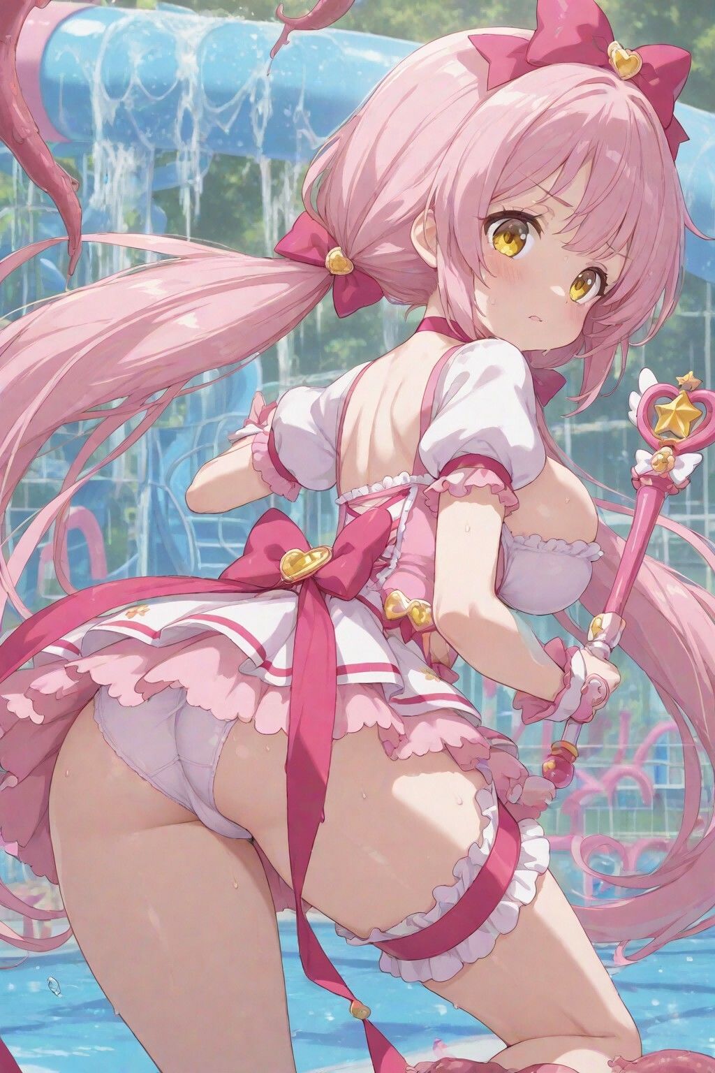 サンプル画像1:魔法少女敗北触手陵●とオーク首絞り編  差分？CG集(カミフブキ) [d_574755]