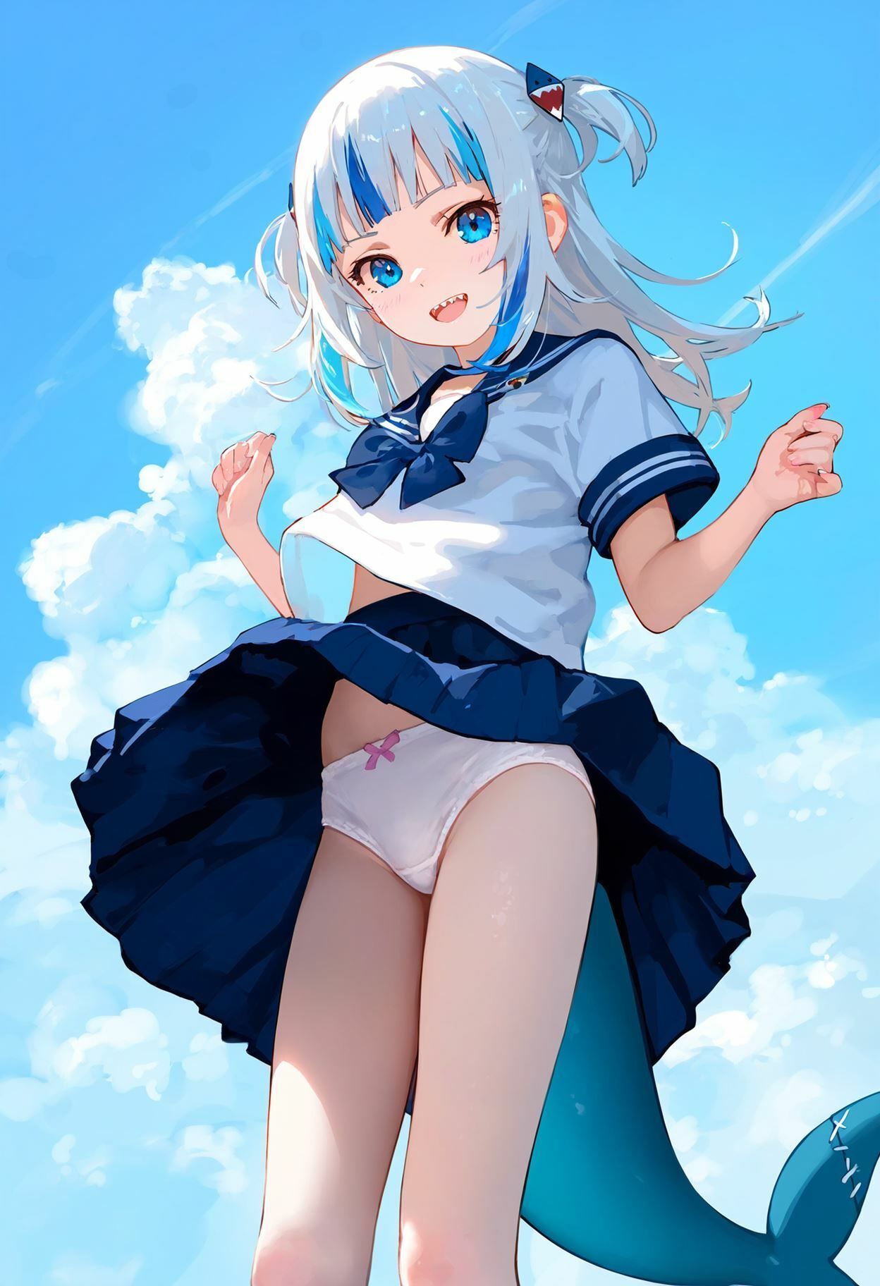 サンプル画像1:がうる・ぐら2 大量ぱんつ（セーラー服・チアガール）(ちゅりのおぱんつ研究所) [d_574784]