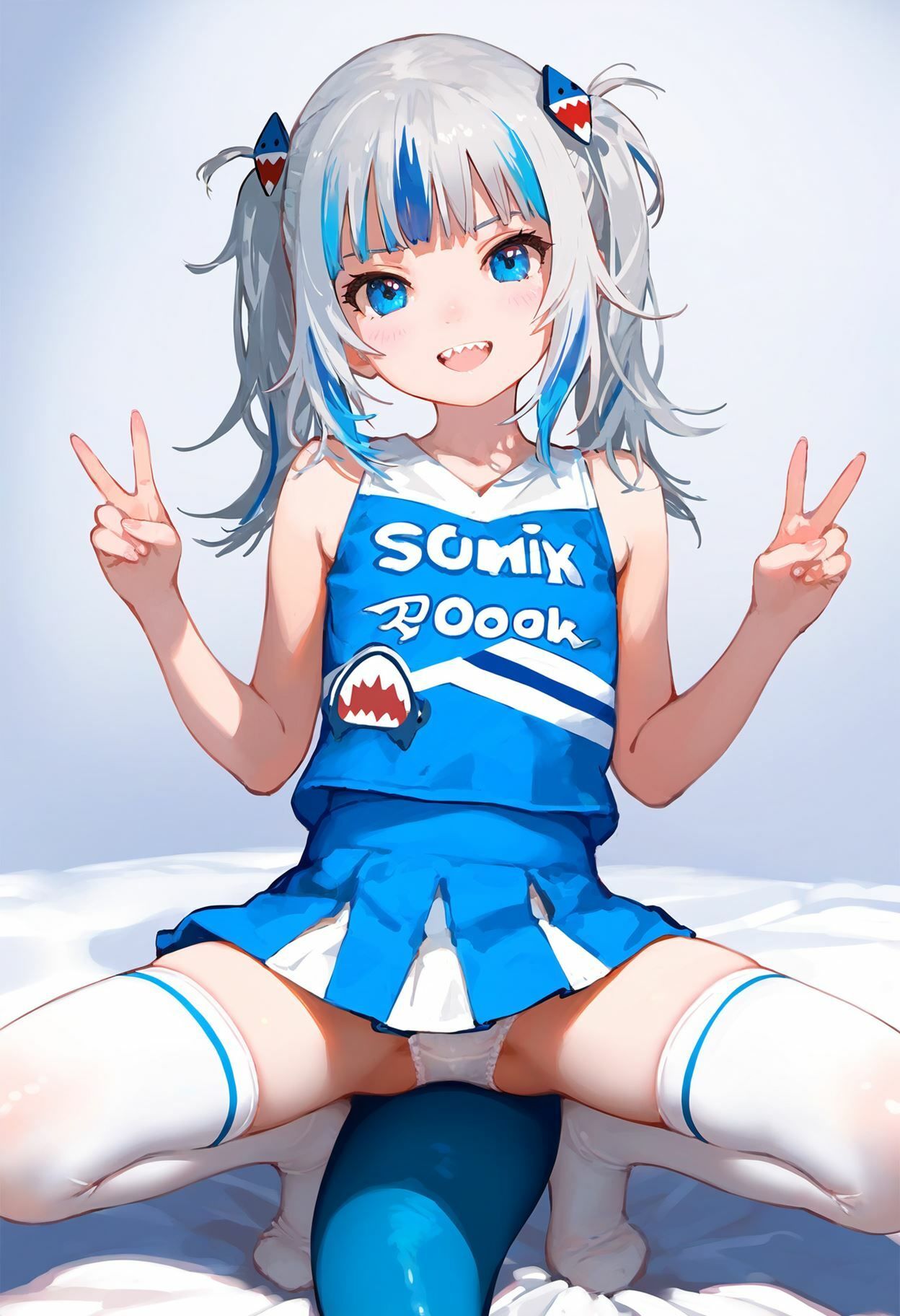 サンプル画像6:がうる・ぐら2 大量ぱんつ（セーラー服・チアガール）(ちゅりのおぱんつ研究所) [d_574784]