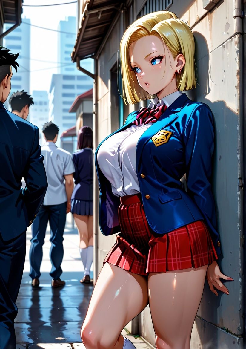 サンプル画像1:クラスの一軍女子 人造〇間18号 は発情期(月が満ちるとき) [d_574874]