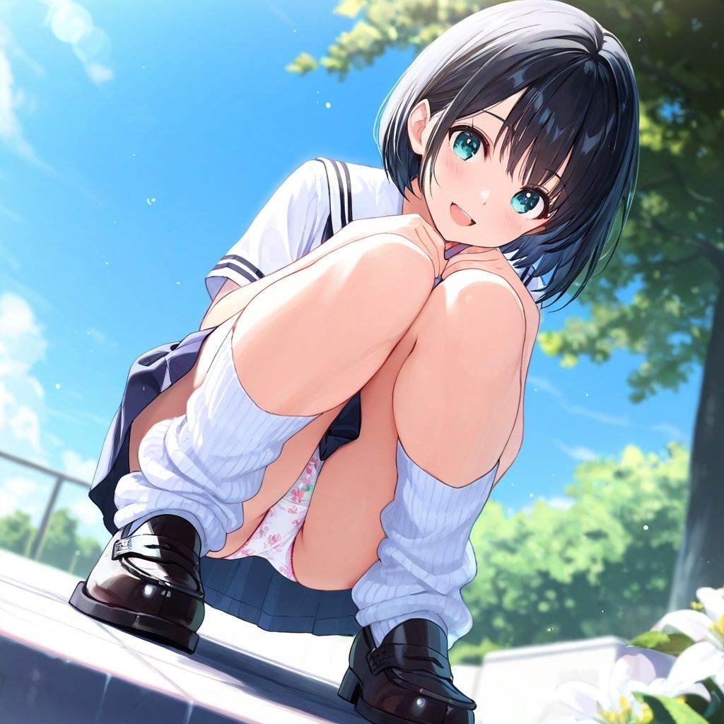 ルーズソックスJKのM字パンチラ Vol.2 画像7