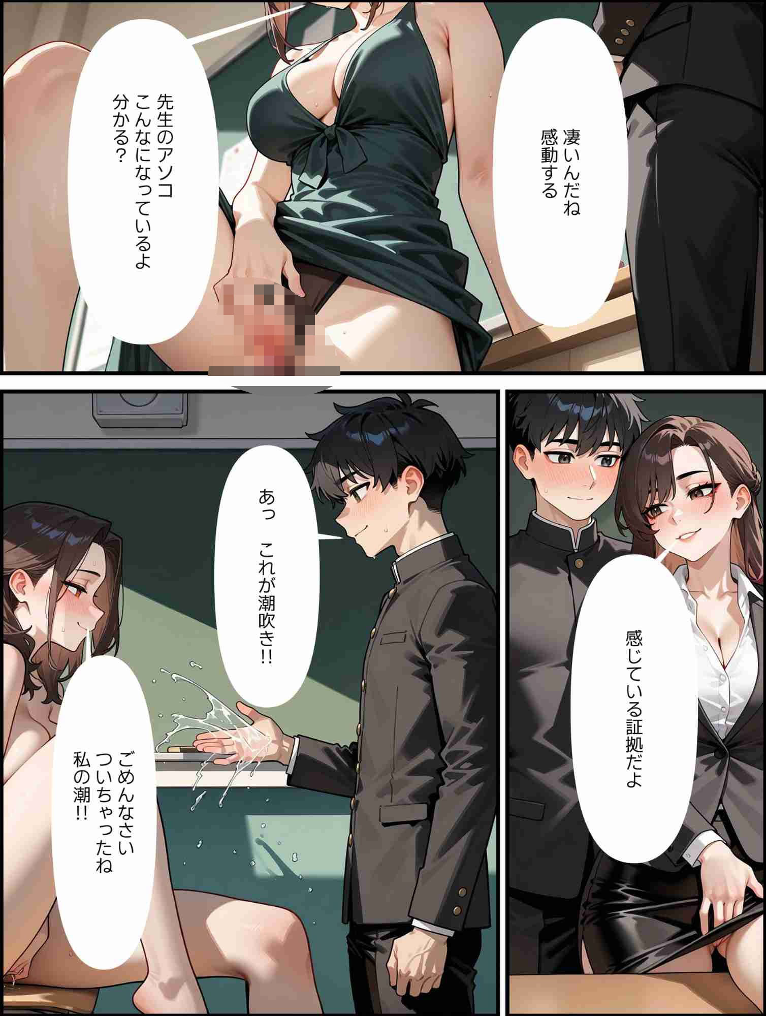 サンプル画像6:未亡人先生と最後の授業〜魅惑の初体験(満開の花園) [d_574897]