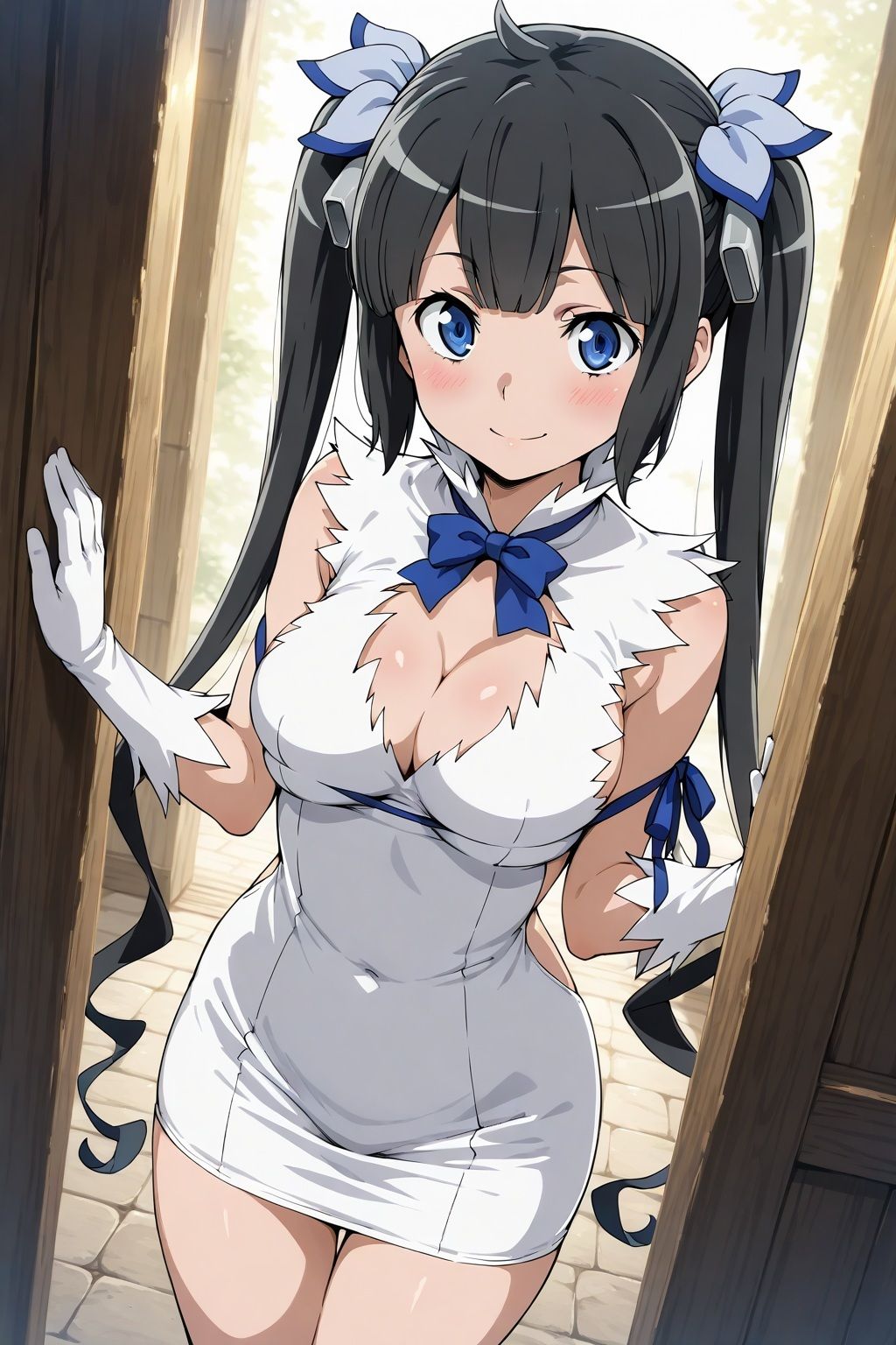 性獣ゴブリンに捕らわれた女神ヘスティア 画像1