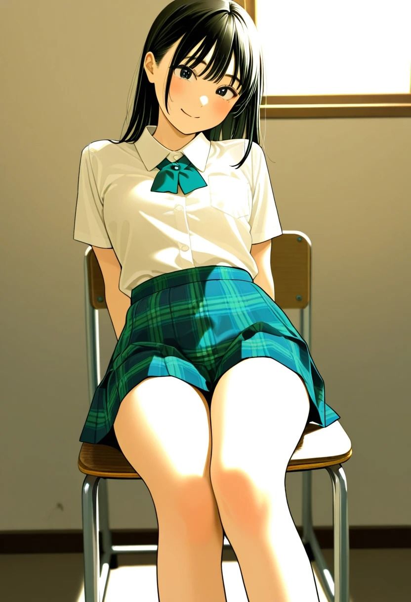 サンプル画像2:「いすのうえのこ。〜風香る卒業日〜」(牛さんブックマーク) [d_575069]