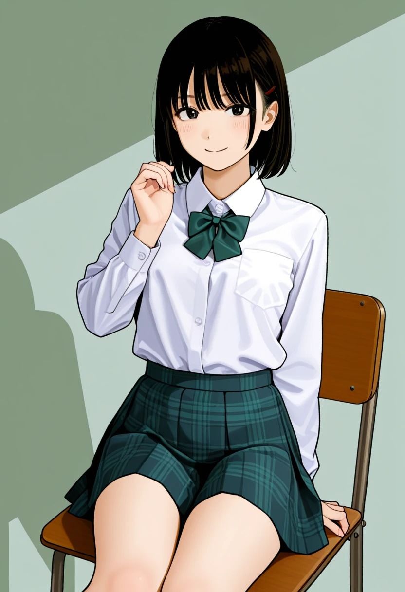 サンプル画像3:「いすのうえのこ。〜風香る卒業日〜」(牛さんブックマーク) [d_575069]