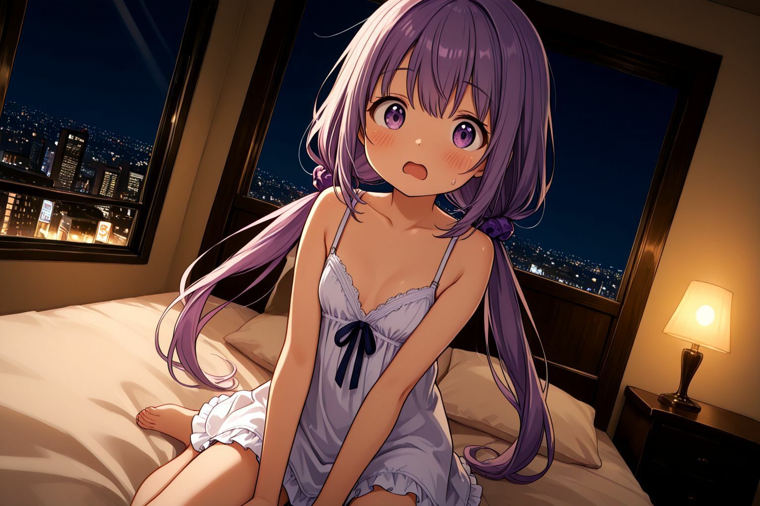 ミックスガールズコレクション パパ活アプリで知り合ったちっぱい制服美少女とホテルでえちえちセックス 画像4