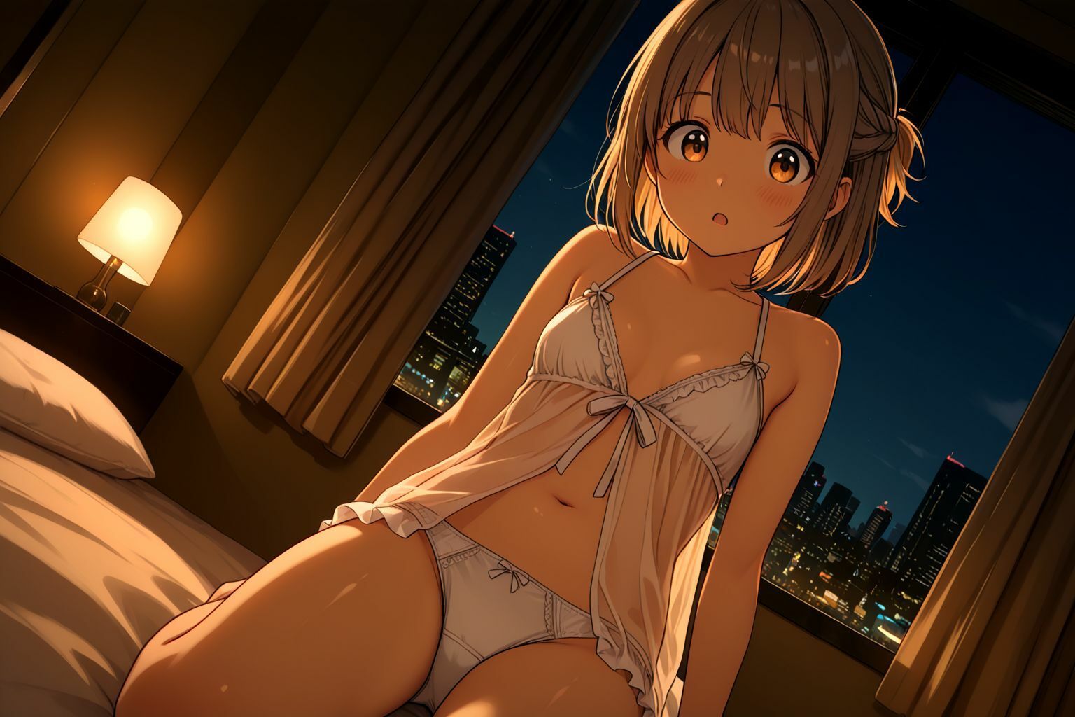ミックスガールズコレクション パパ活アプリで知り合ったちっぱい制服美少女とホテルでえちえちセックス 画像5