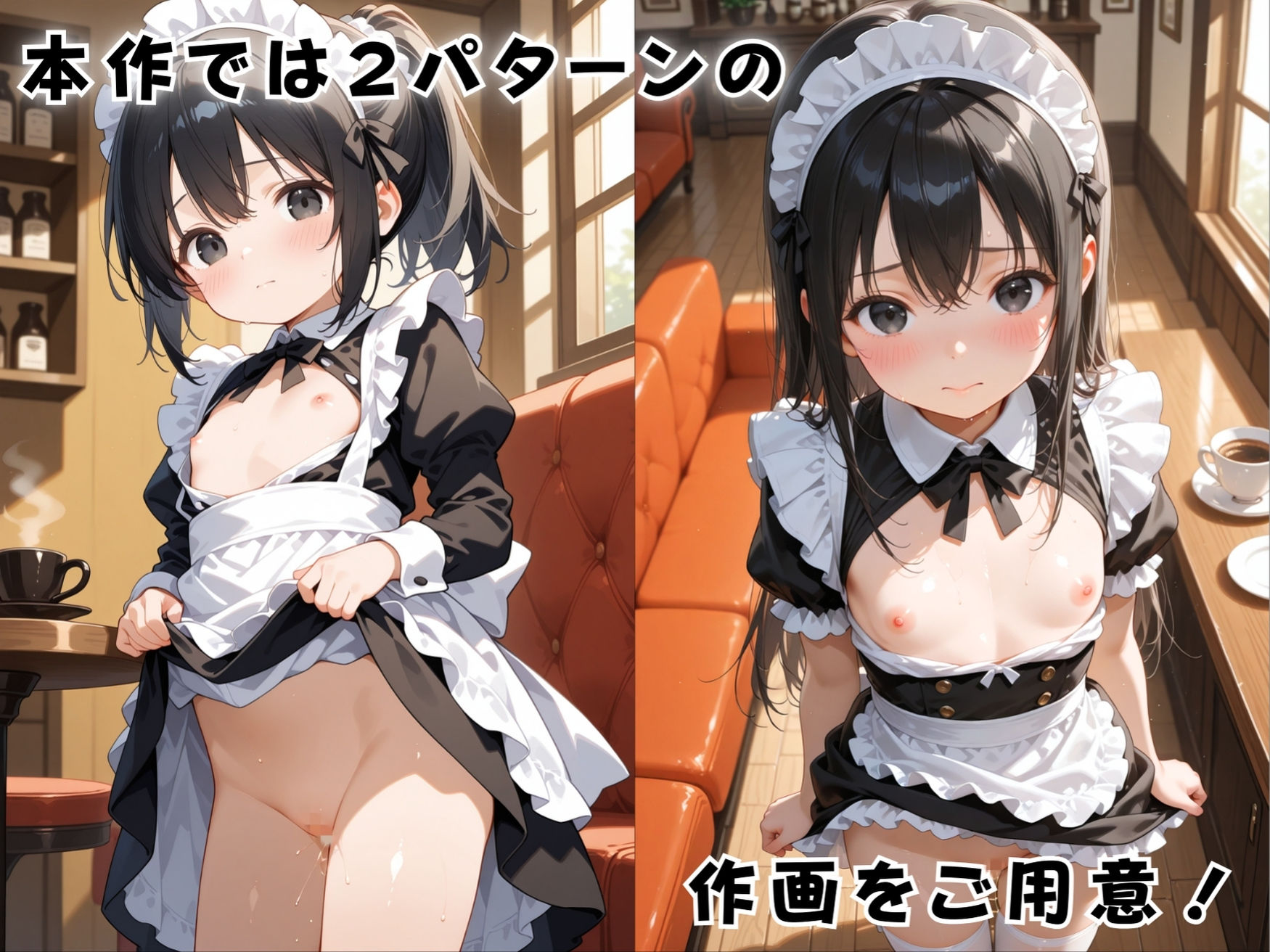 発達途上な微乳メイドちゃんのスジまん!2