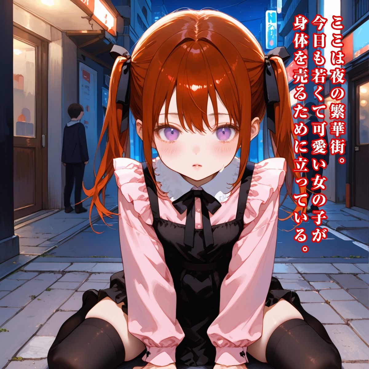 サンプル画像1:【美麗142枚】地雷系立ちんぼ女子に交渉！野外で抜きから中出しまでたっぷりハメ撮り！Part1(ひよこにこばん) [d_575130]