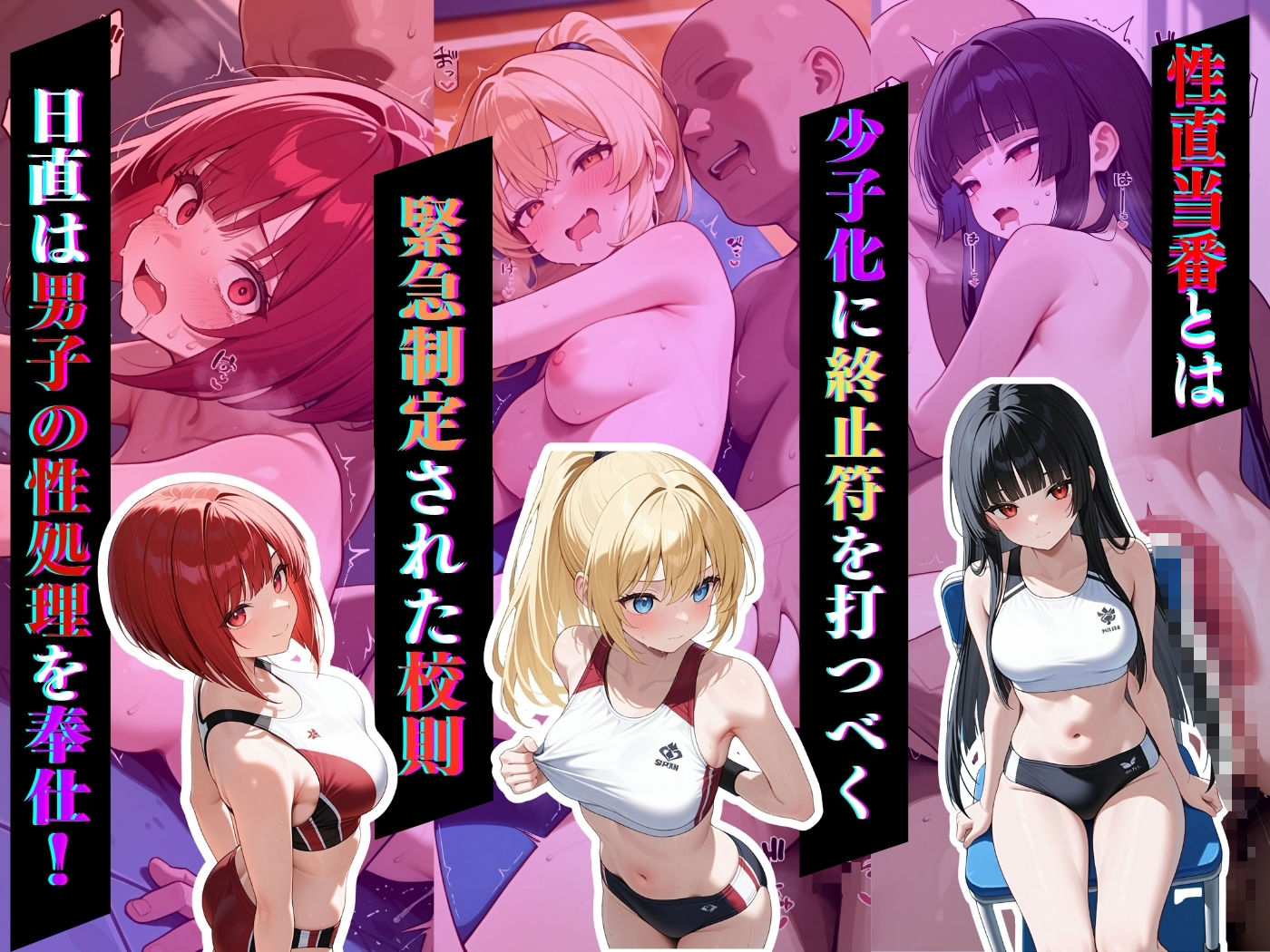 【高画質】今日の性直担当は君達だ〜純白肌×陸上編〜 画像1