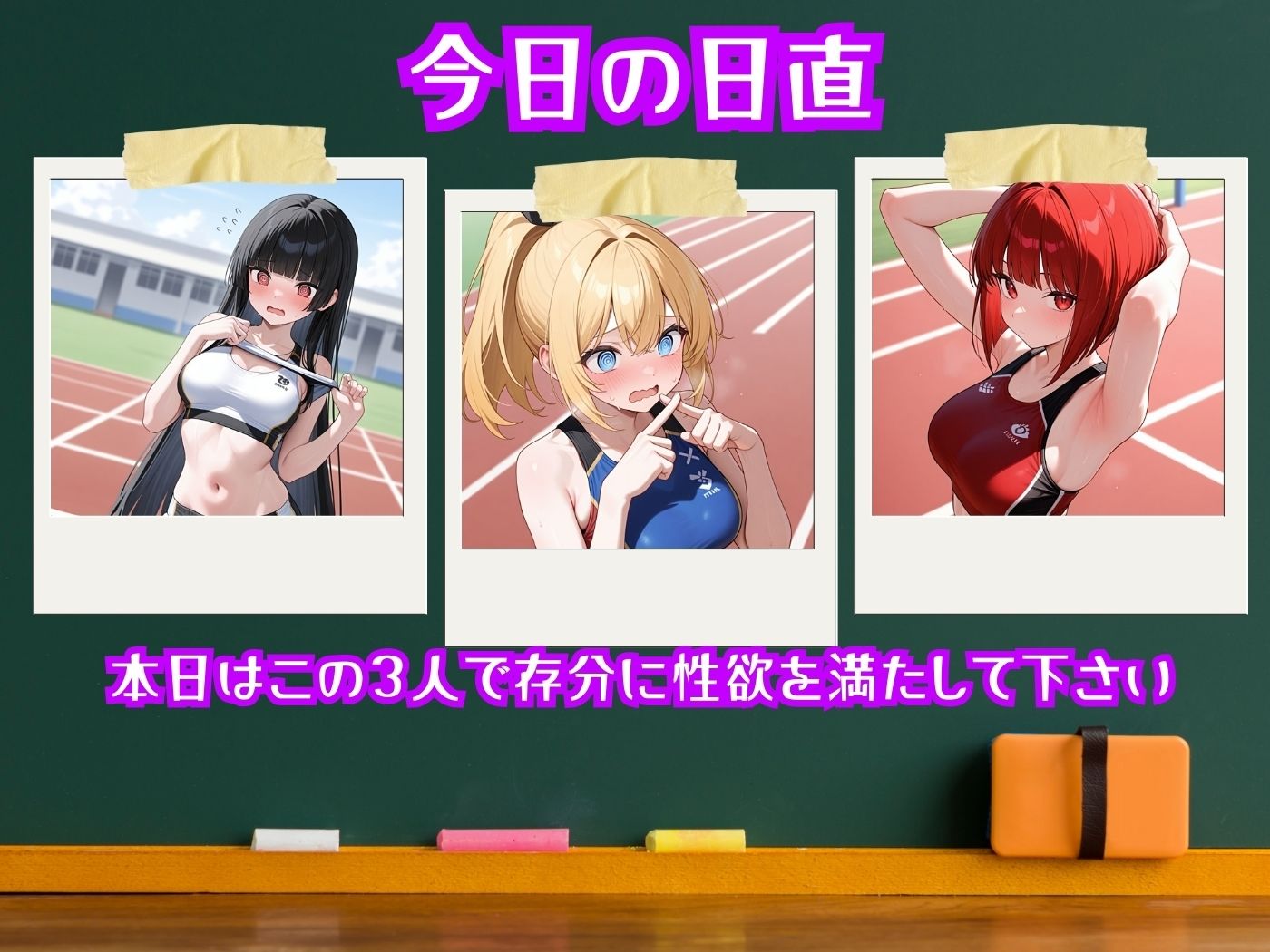 【高画質】今日の性直担当は君達だ〜純白肌×陸上編〜 画像2