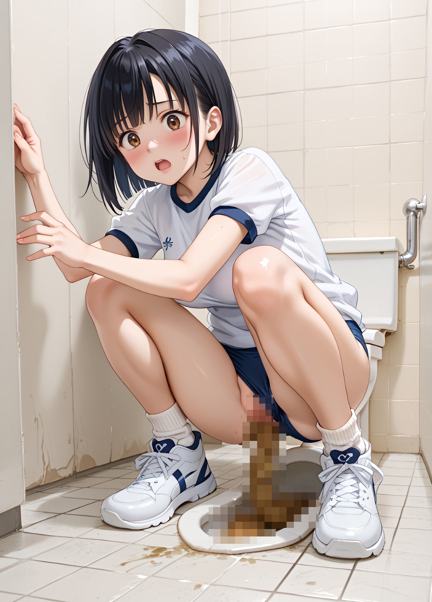 【スカトロ注意・189枚】清楚なブルマ美女のうんち姿目撃しちゃったVol.2 サンプル画像 9