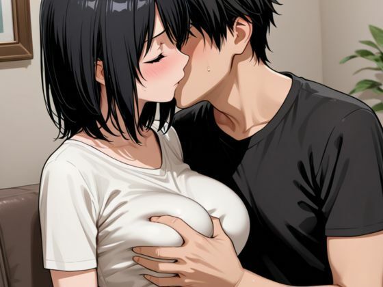 サンプル画像5:地味だった幼馴染が色気ただよう巨乳妻になっていた(ぴんくのびきに) [d_575357]