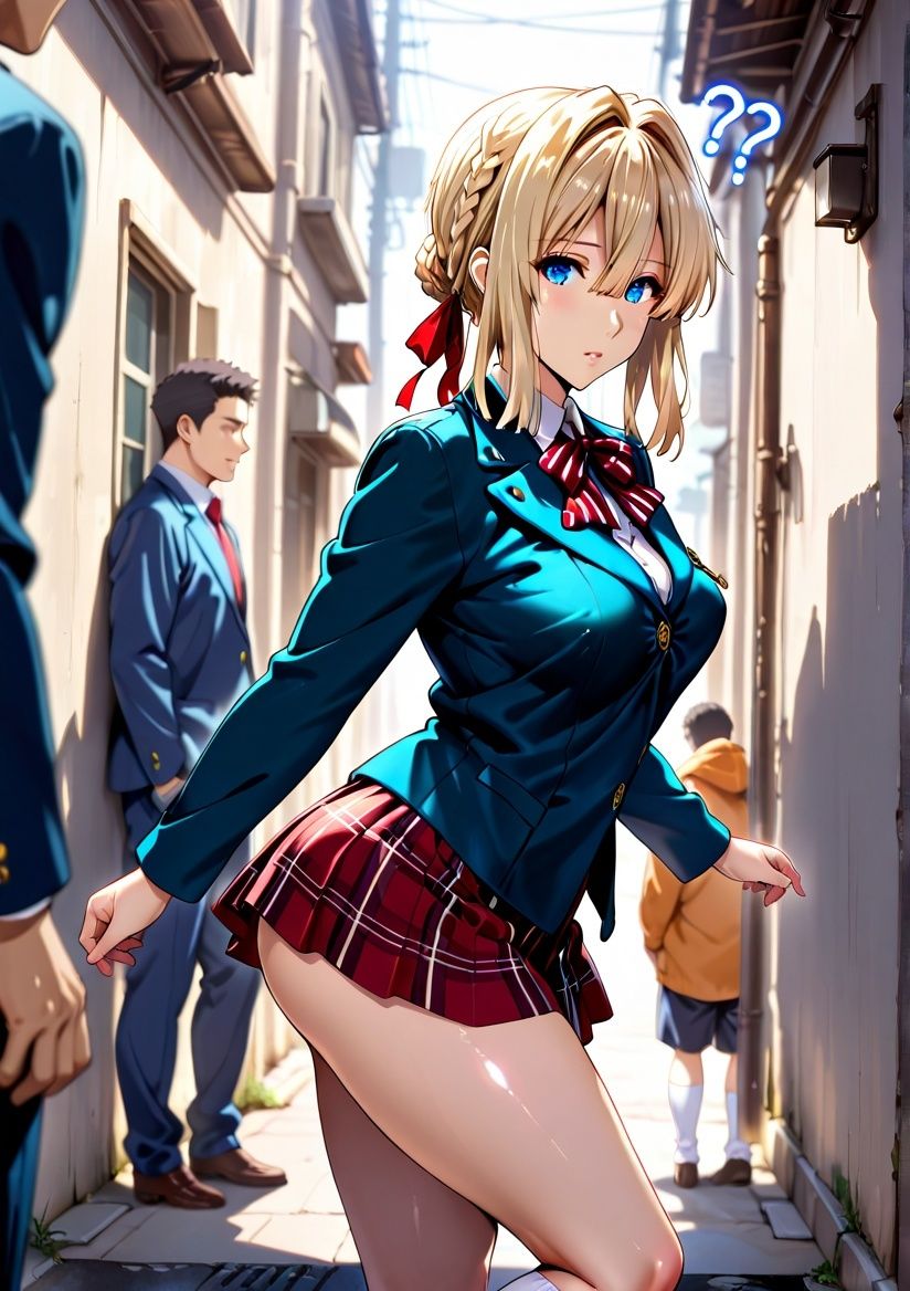 サンプル画像1:クラスの一軍女子 ヴァイ〇レット・エヴァーガーデン は発情期(月が満ちるとき) [d_575431]