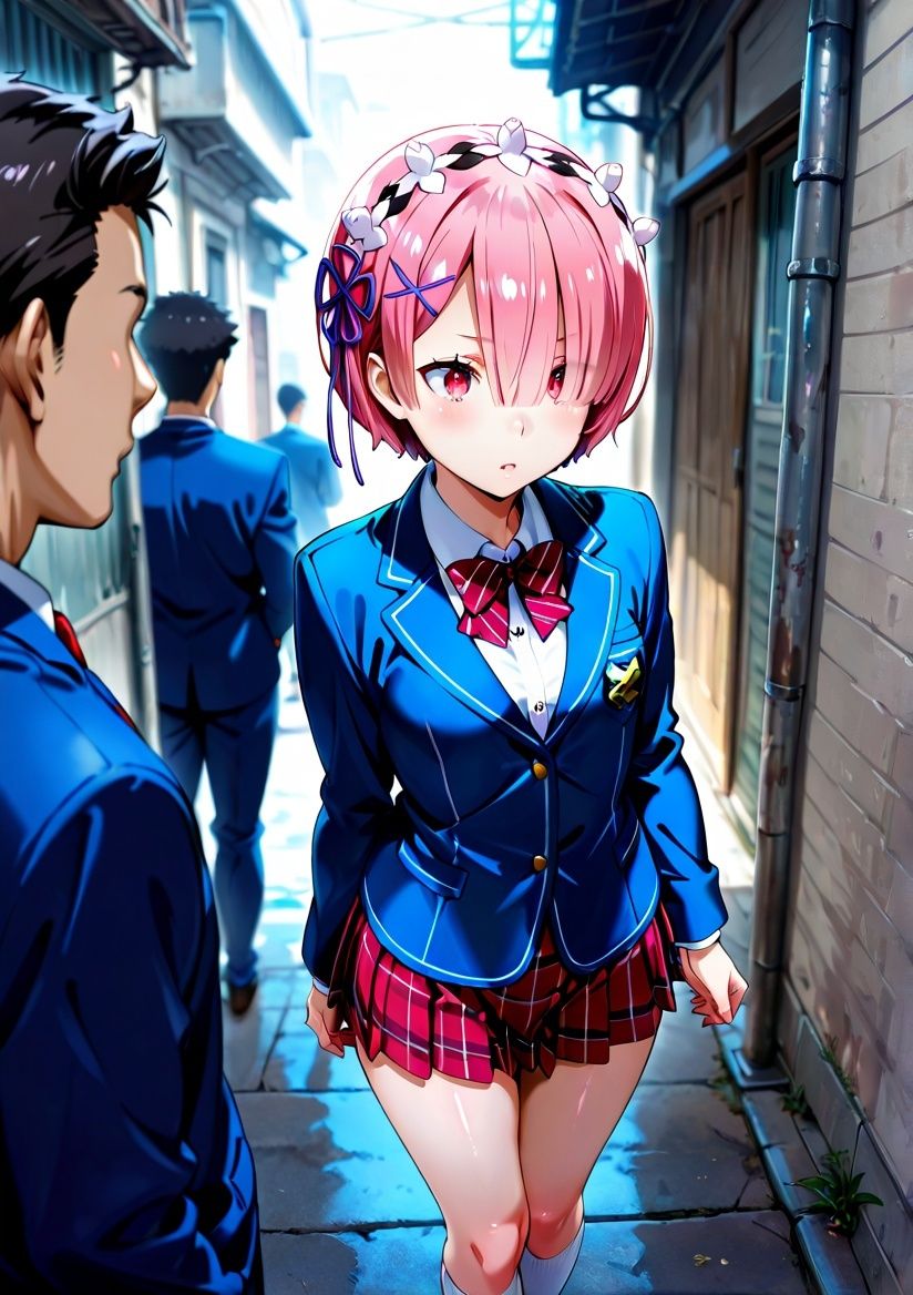 サンプル画像1:クラスの一軍女子 ラム は発情期(月が満ちるとき) [d_575448]