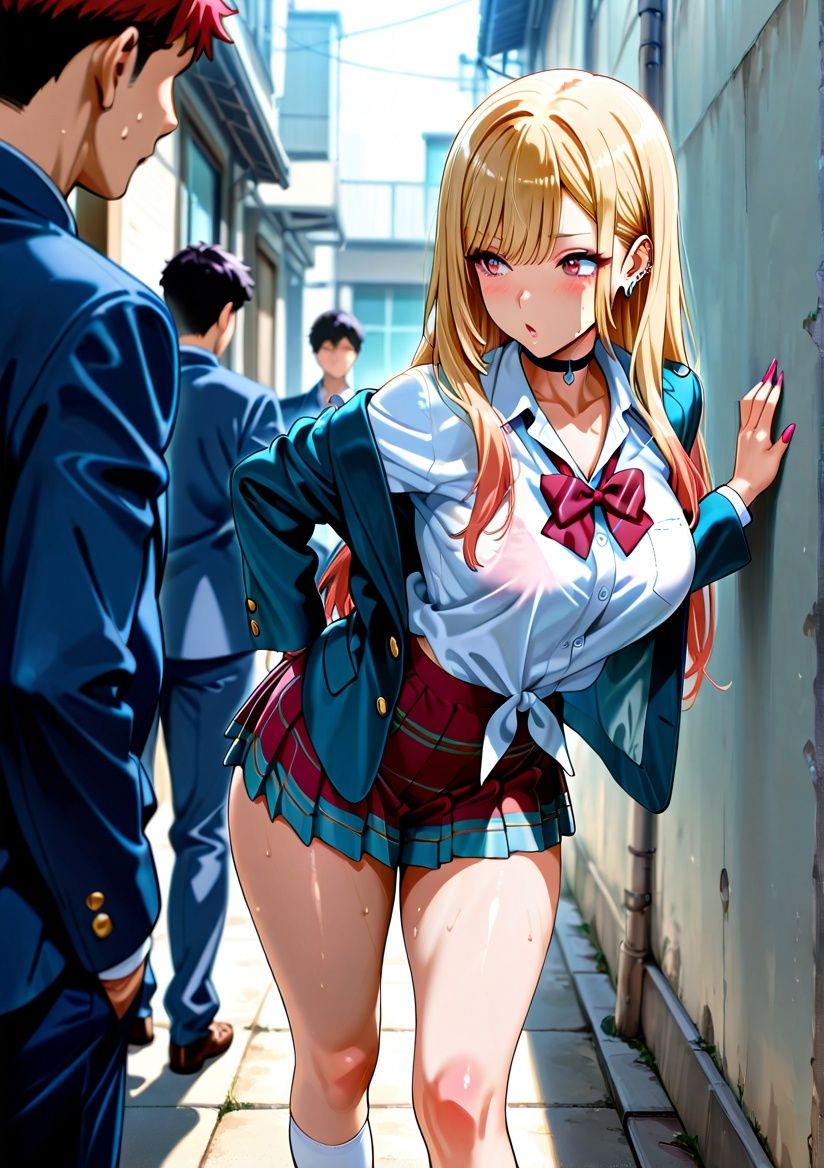 サンプル画像1:クラスの一軍女子 喜多〇海夢 は発情期(月が満ちるとき) [d_575456]