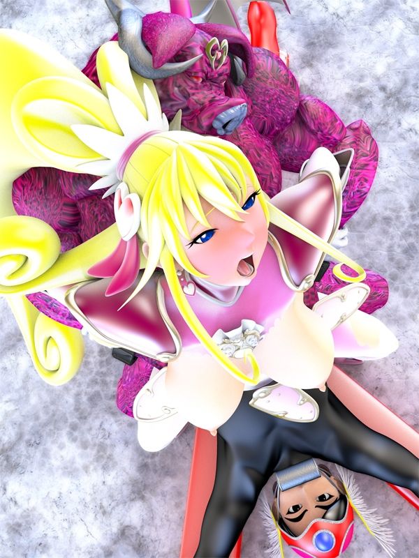 サンプル画像1:伝説の戦士ハーティアVSインキュバス怪人・仲間の目の前で(四次元少女ネオス) [d_575561]