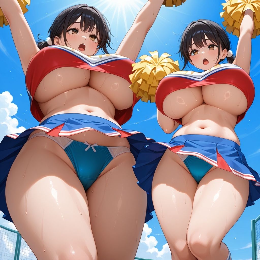 フェチコレVol.73 アンダーウェアを忘れてパンモロしながら応援する爆乳チアガールたち【総枚数250枚】 画像7