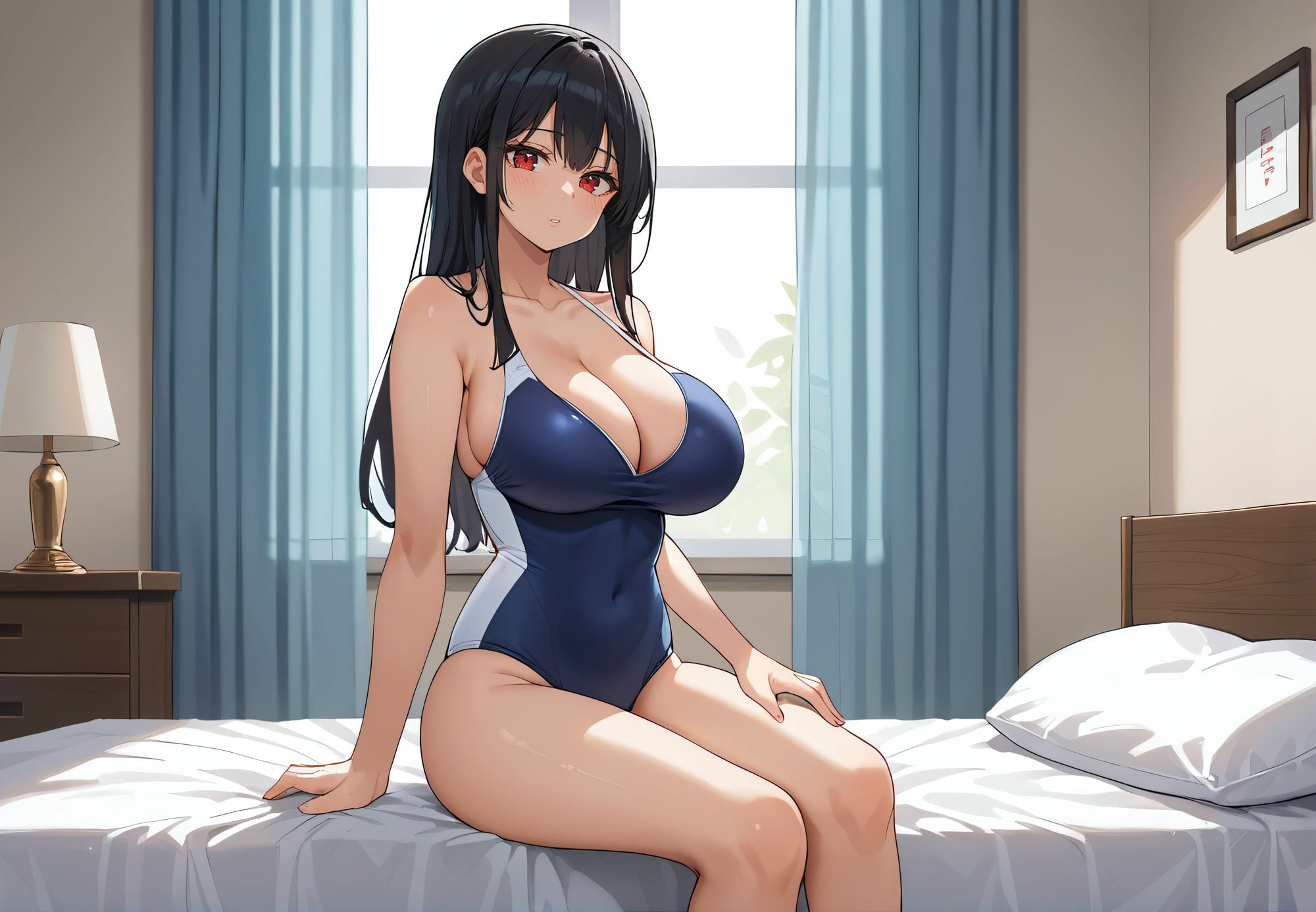 サンプル画像1:競泳水着〜巨乳な妹に着させてからのやりまくり！〜(すらぷる) [d_575663]