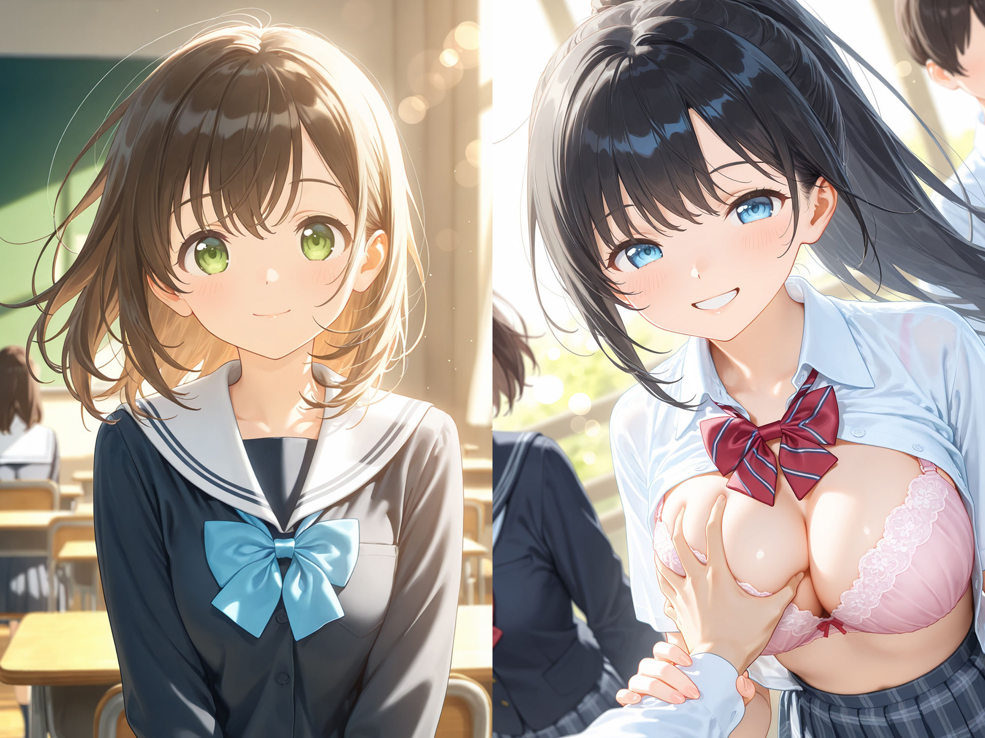 サンプル画像2:イケない放課後(朝のテント) [d_575679]