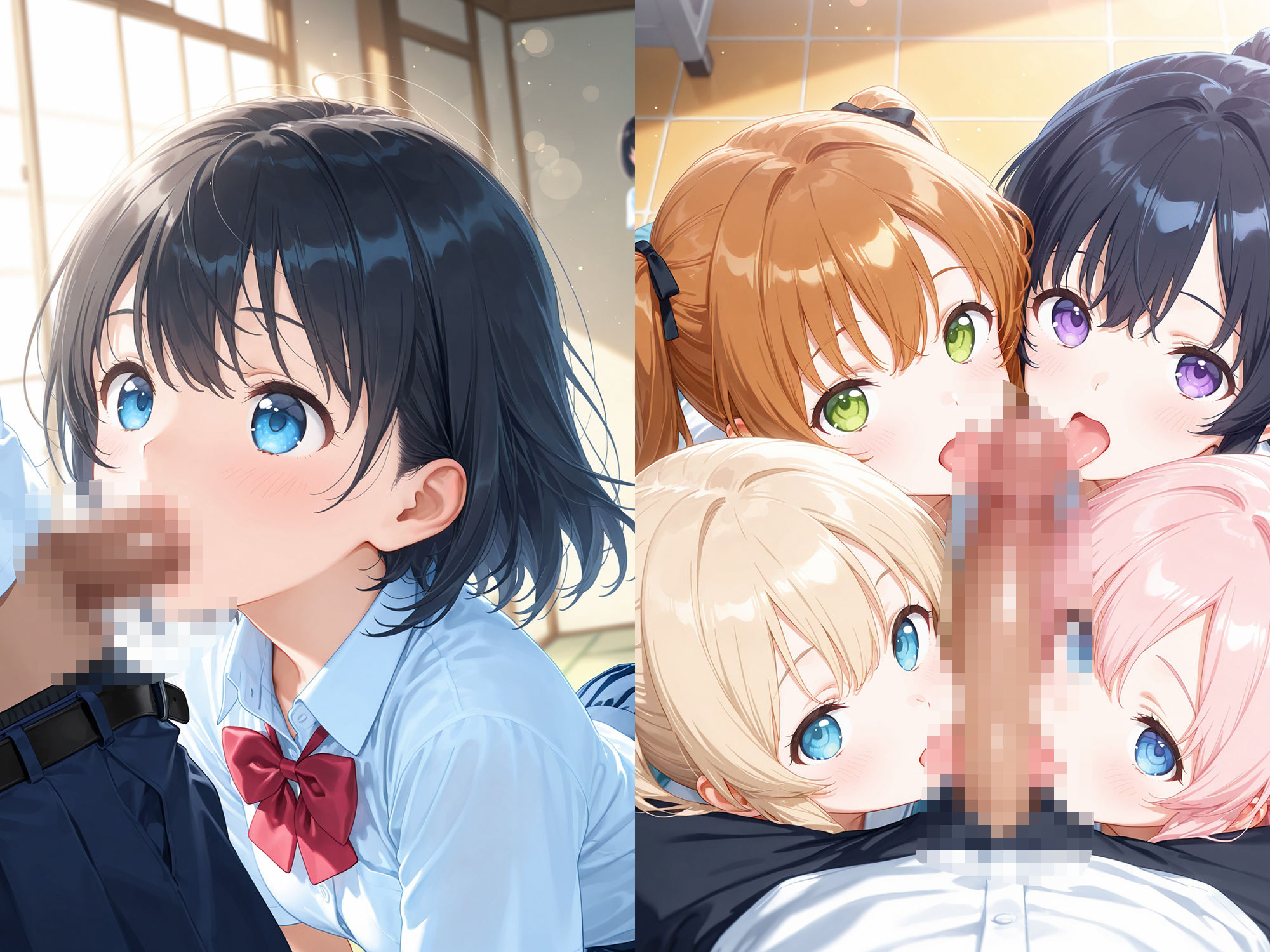 サンプル画像4:イケない放課後(朝のテント) [d_575679]