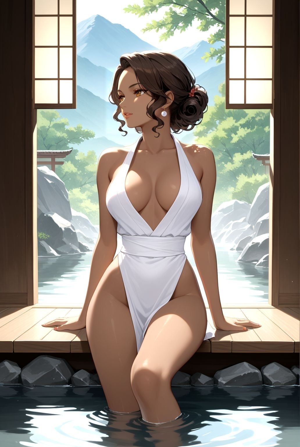 サンプル画像2:和室で乱れる異国の爆乳 〜艶肌に滴る湯と蜜〜(快楽異国クラブ) [d_575740]