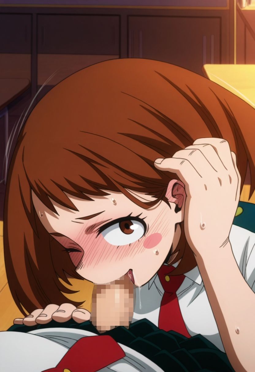 サンプル画像3:俺たちの性処理担当  -麗日お茶子-(お手軽！ひろいんメス化計画) [d_575768]