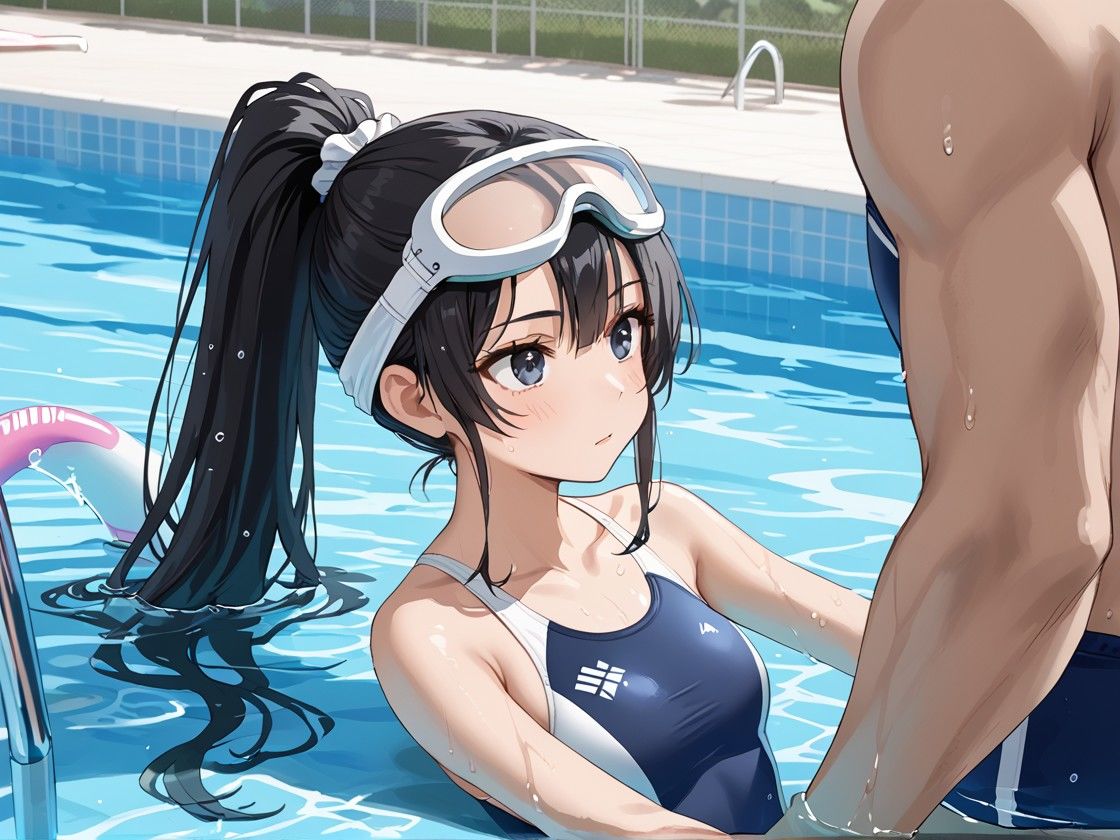 サンプル画像3:神乳学園  水泳部の 息抜きはチ〇コだけだから！(美人の秘密) [d_575793]