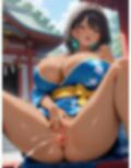 爆乳黒ギャルが着物姿でやりたい放題！