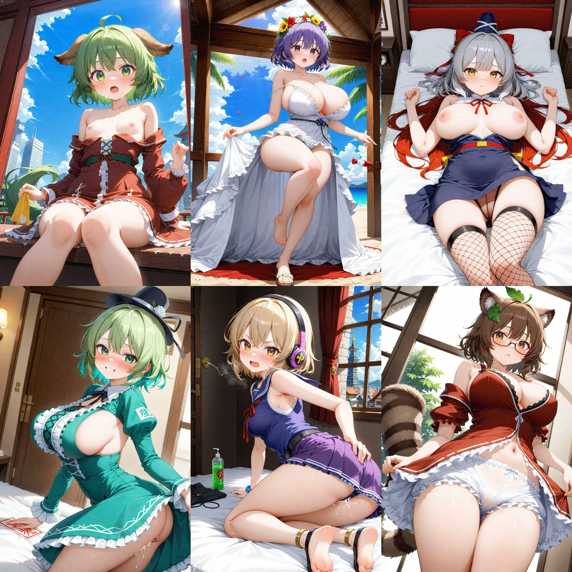 サンプル画像3:ノーモザイク！東方神霊廟キャラの誘惑(NOTモザイク製作所) [d_575832]