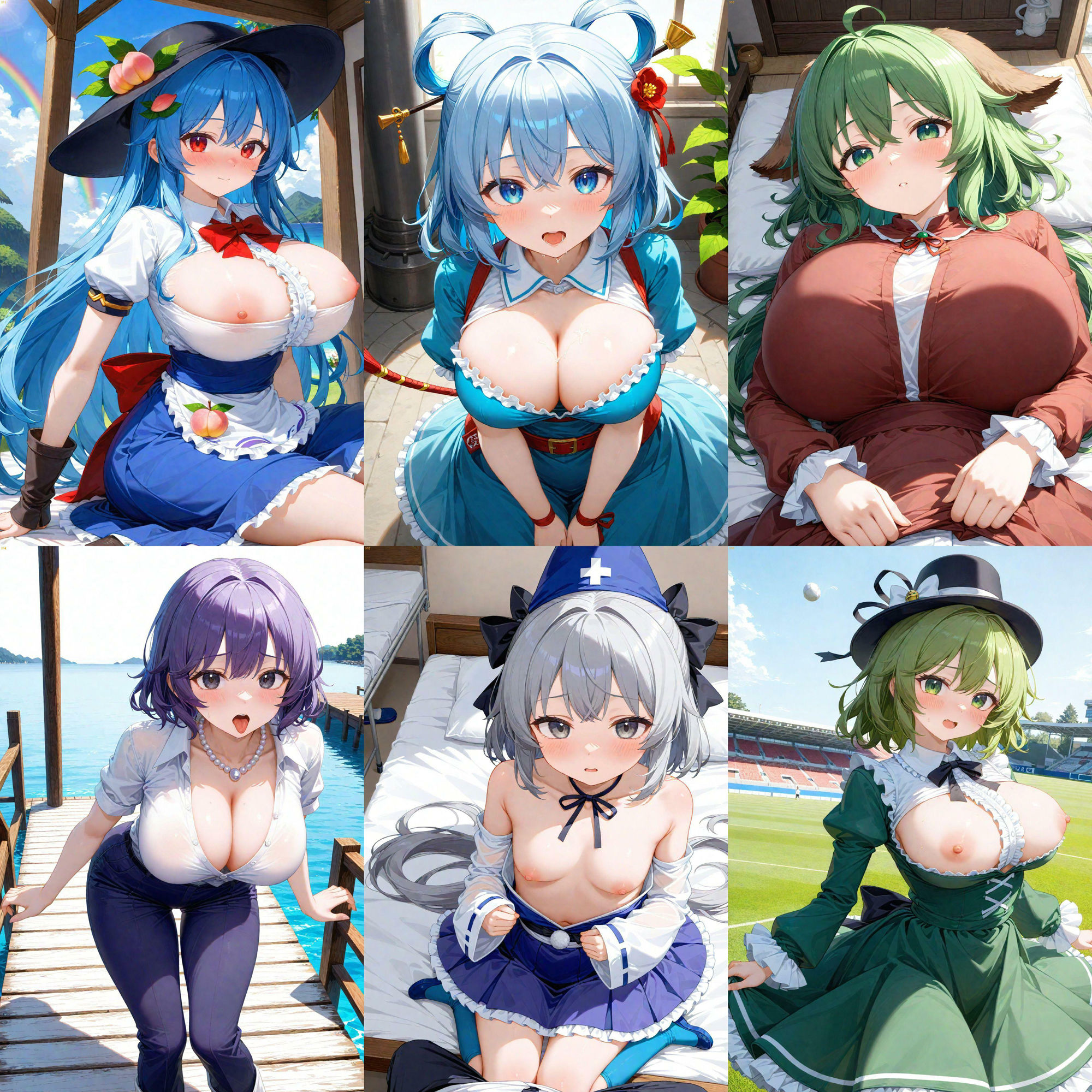 サンプル画像4:ノーモザイク！東方神霊廟キャラの誘惑(NOTモザイク製作所) [d_575832]