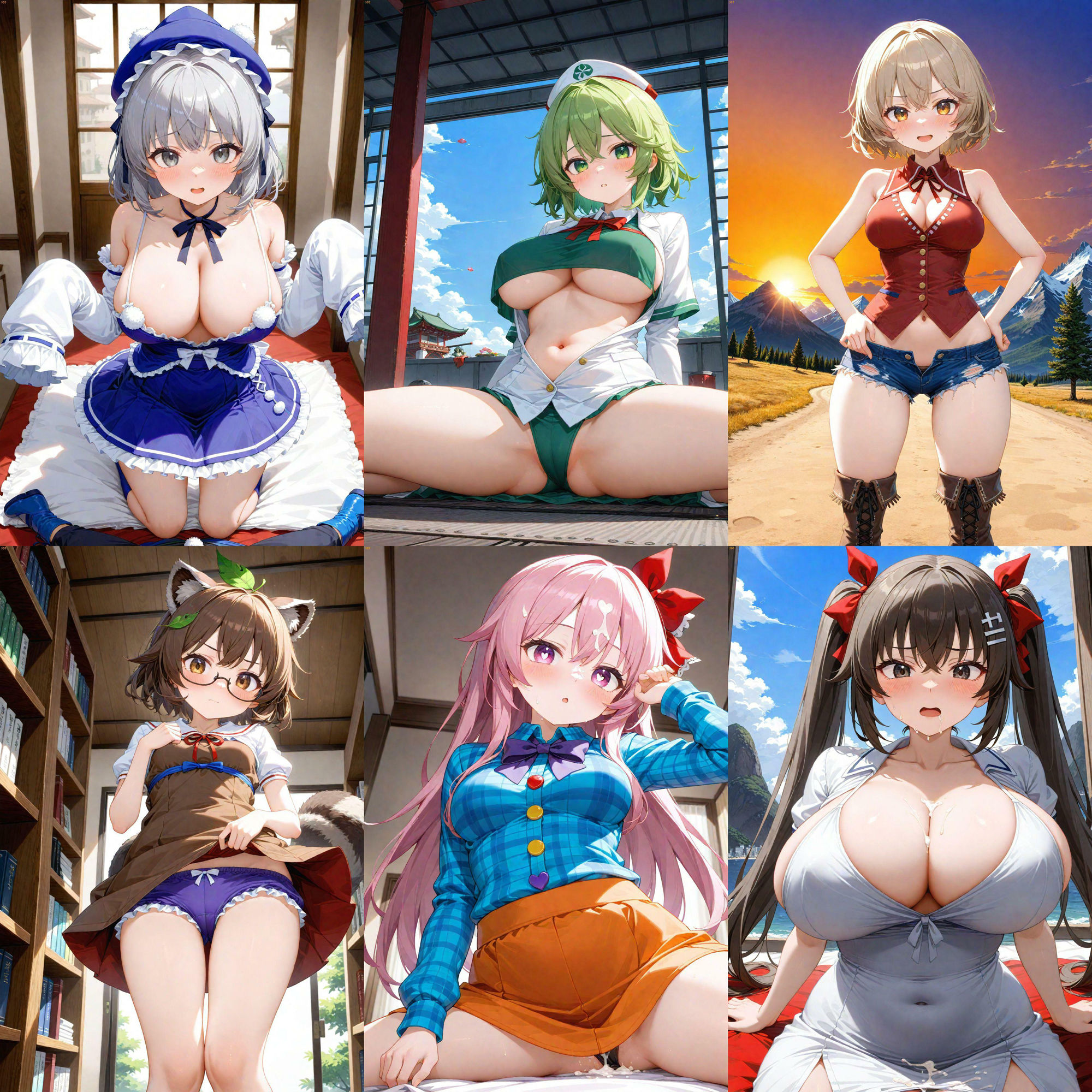 サンプル画像6:ノーモザイク！東方神霊廟キャラの誘惑(NOTモザイク製作所) [d_575832]