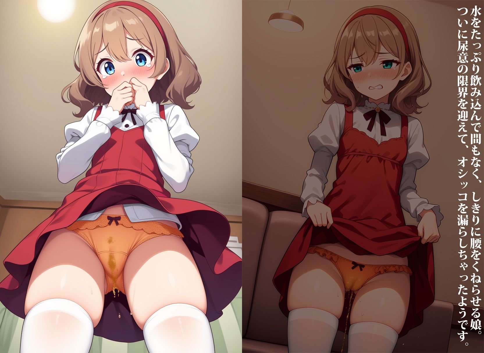 サンプル画像3:お漏らし母娘、羞恥のオムツモデルデビュー(性癖ユガ芽) [d_575838]