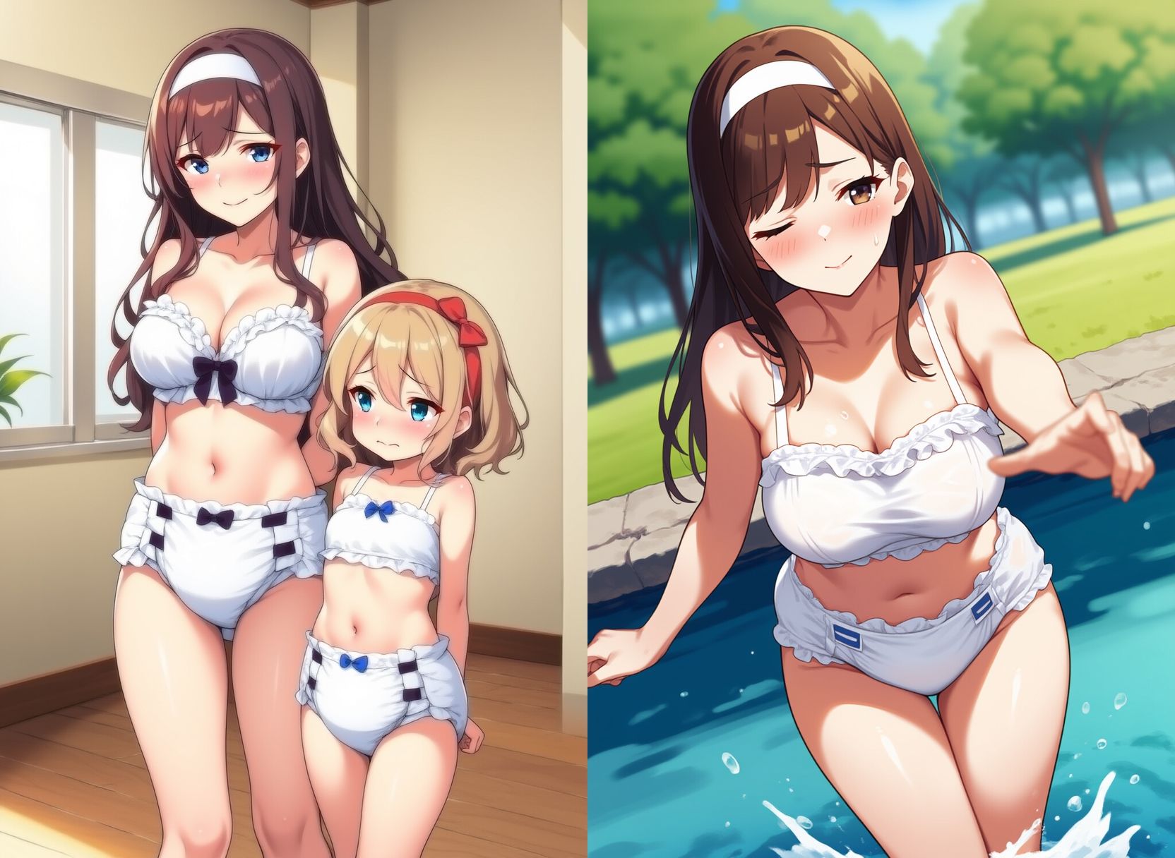 お漏らし母娘、羞恥のオムツモデルデビュー 画像9