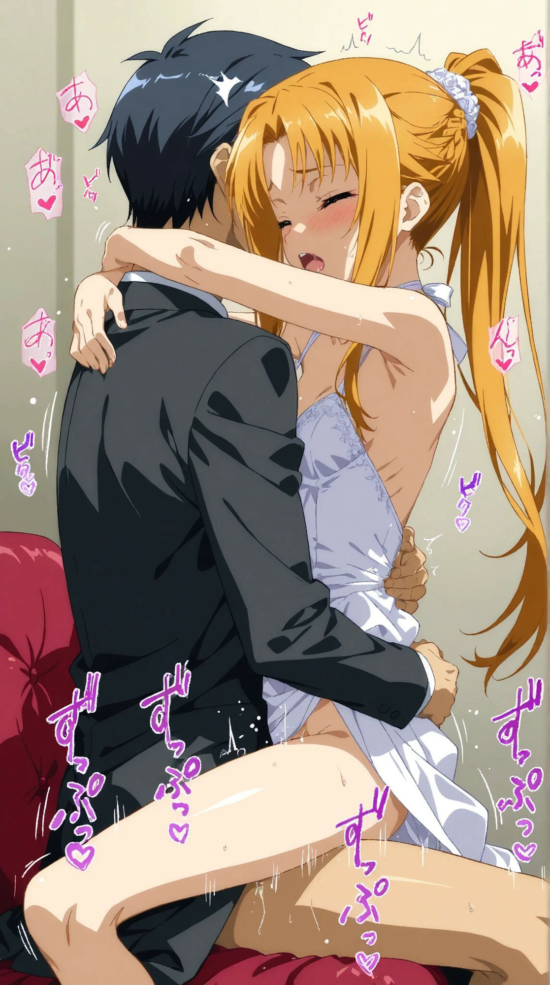 サンプル画像3:ポニテスレンダー美少女との甘いひと時(AI甘美寮) [d_575855]