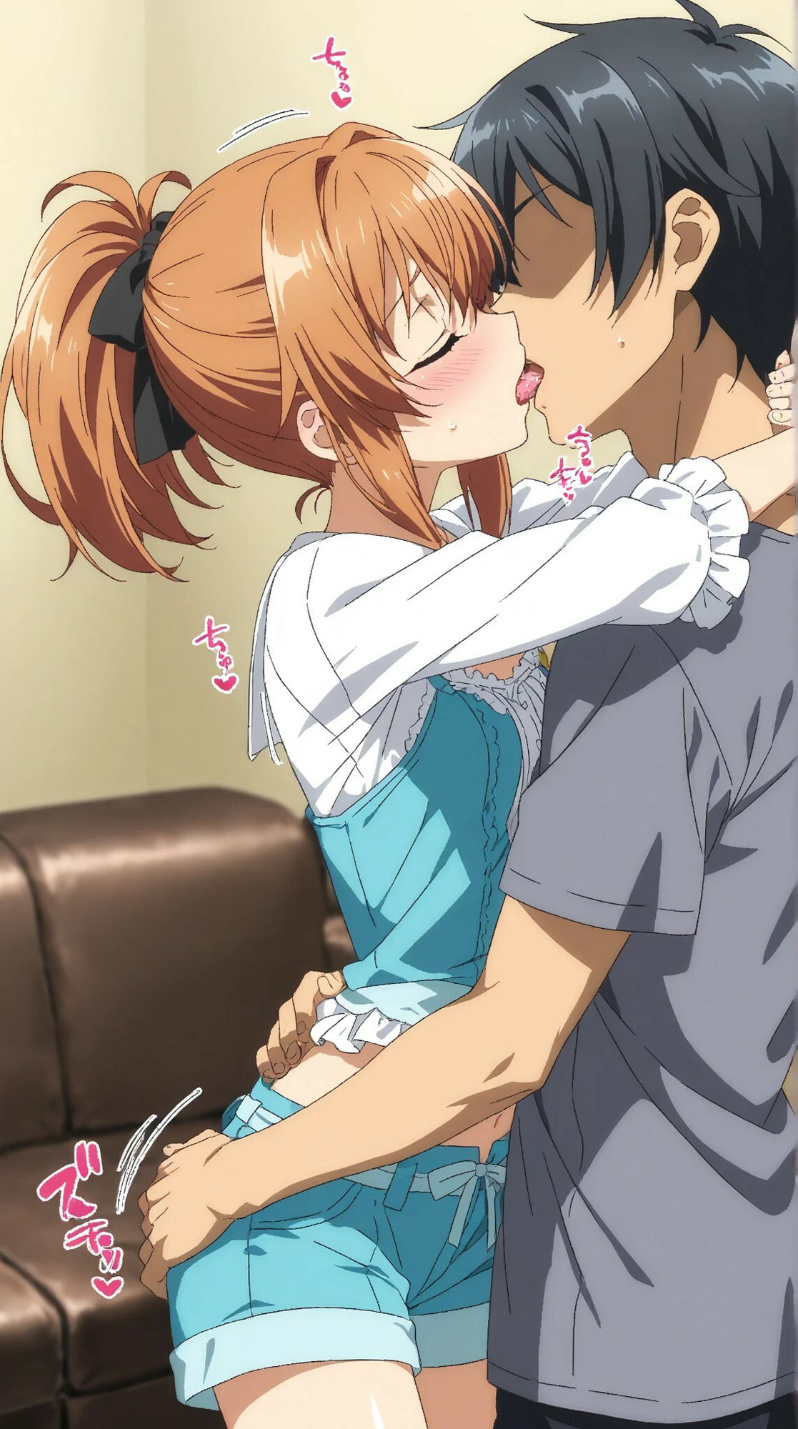 サンプル画像4:ポニテスレンダー美少女との甘いひと時(AI甘美寮) [d_575855]