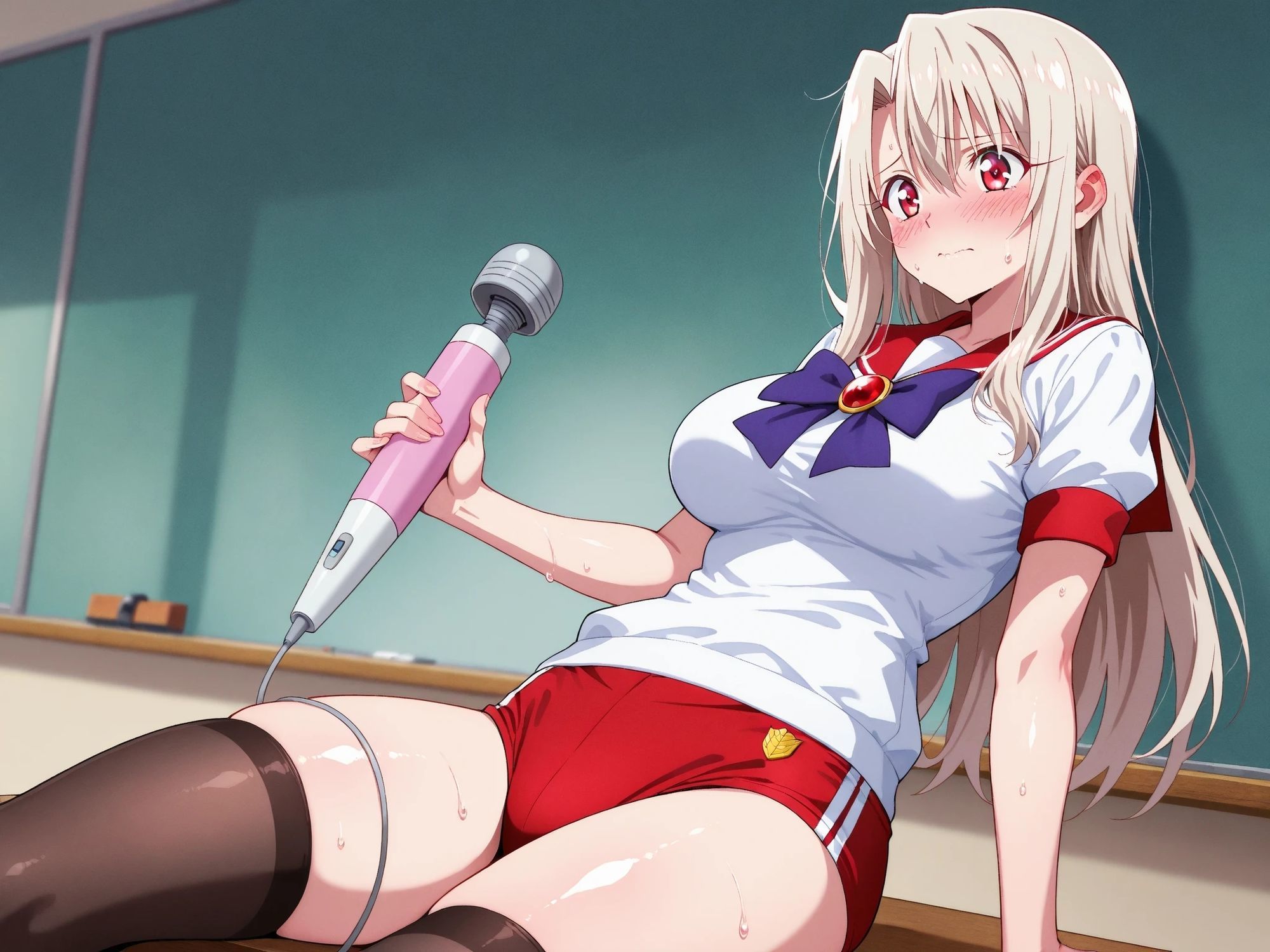 サンプル画像3:【発情ヒロイン】イリヤ●フィール  セーラーブルマ編(画像生成マン) [d_575861]