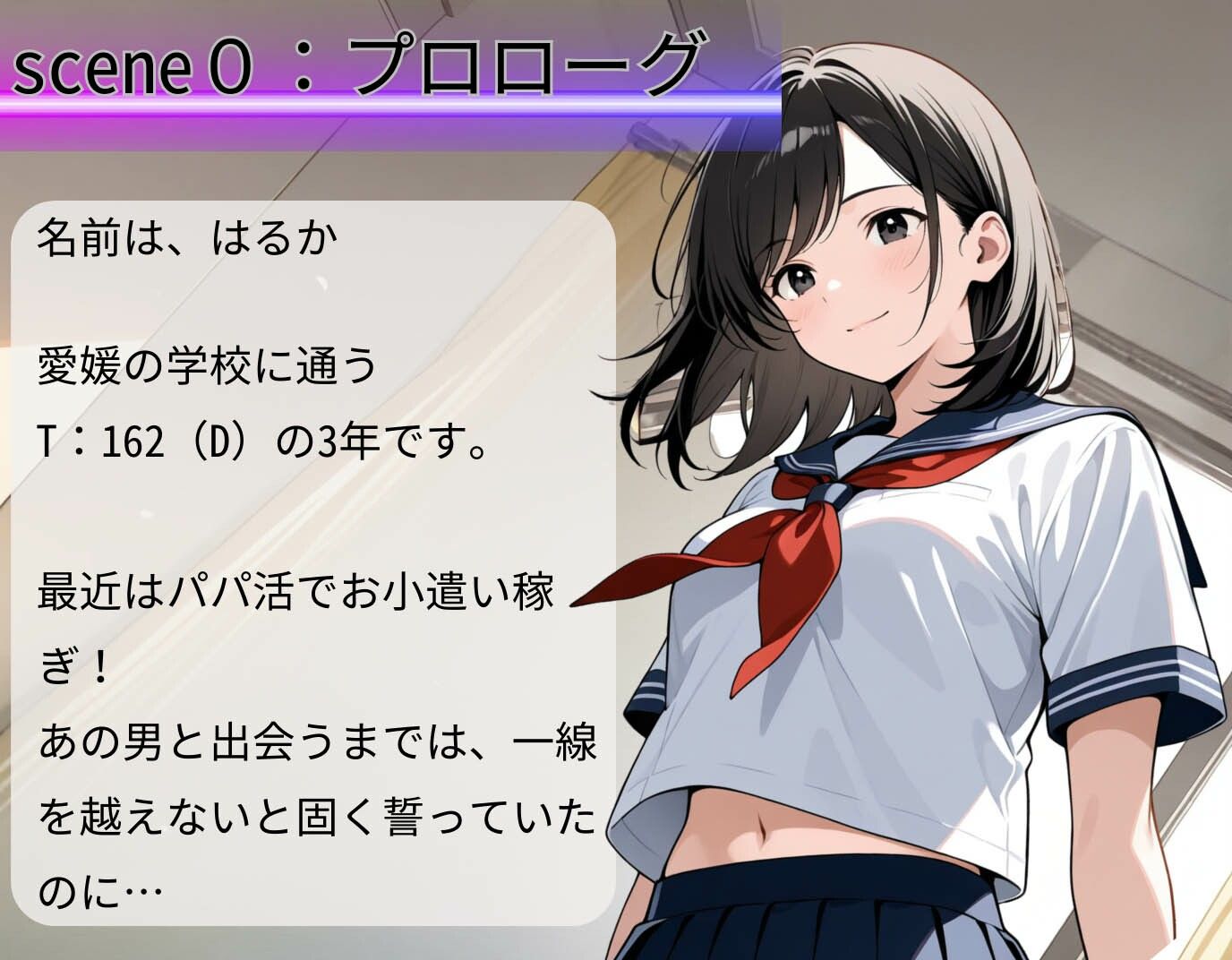 サンプル画像2:若まんこを抉られるピストン！現役J〇がパパ活男に襲われ望まぬ性交、強●絶頂(制服物語) [d_575969]