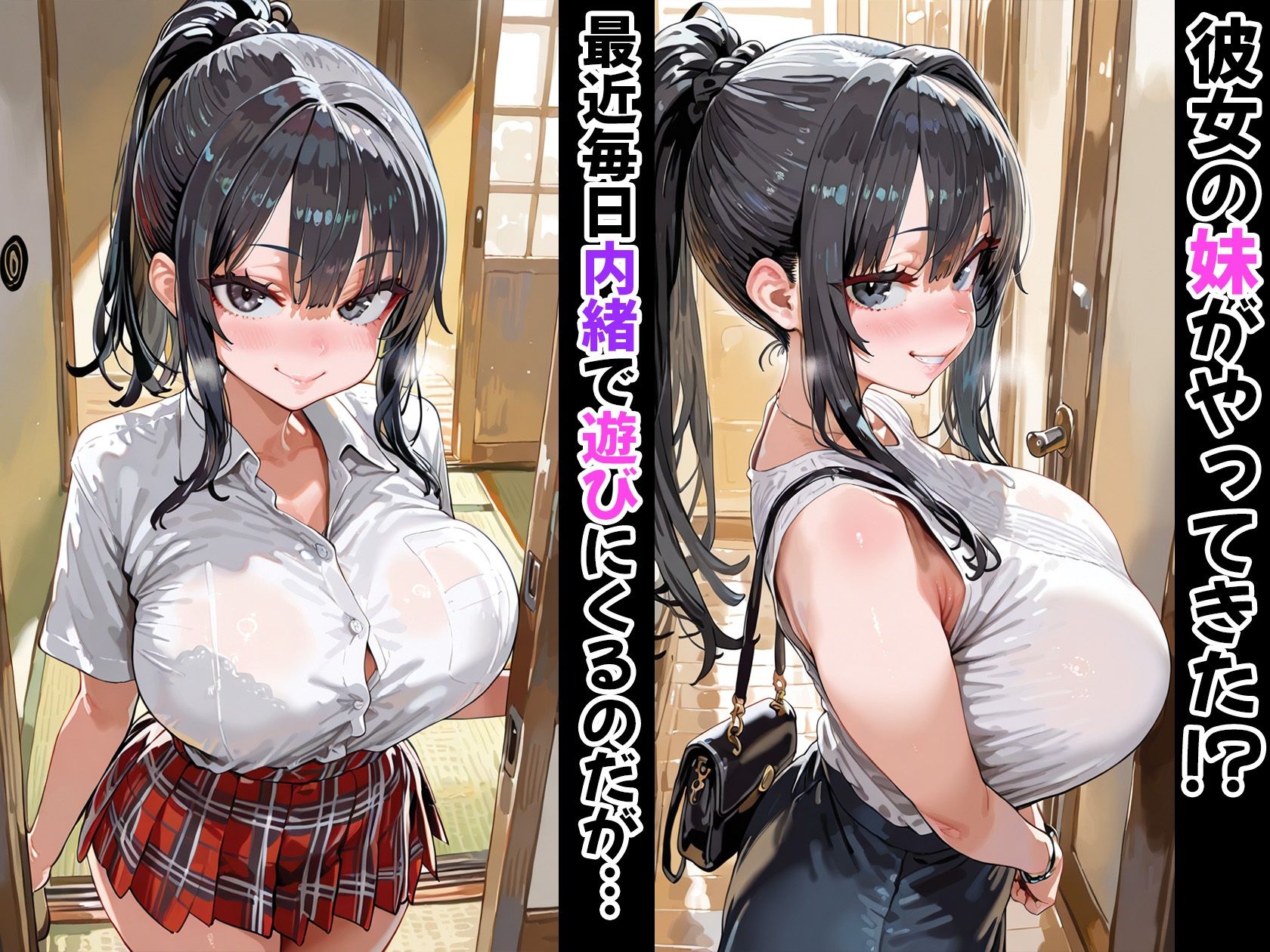 サンプル画像1:彼女の妹に小悪魔手コキで精液絞り放題されて堕とされた話(妹メカニズム) [d_576034]