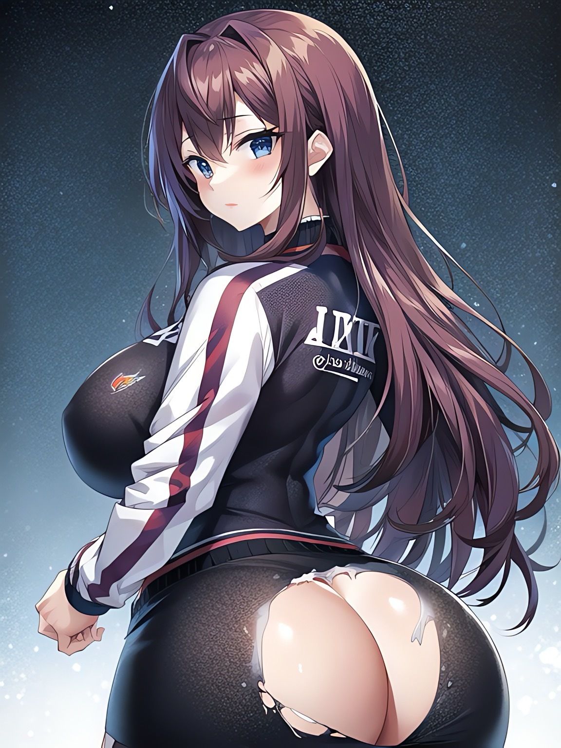 サンプル画像2:ジャージ尻破れ(naoji22222) [d_576052]