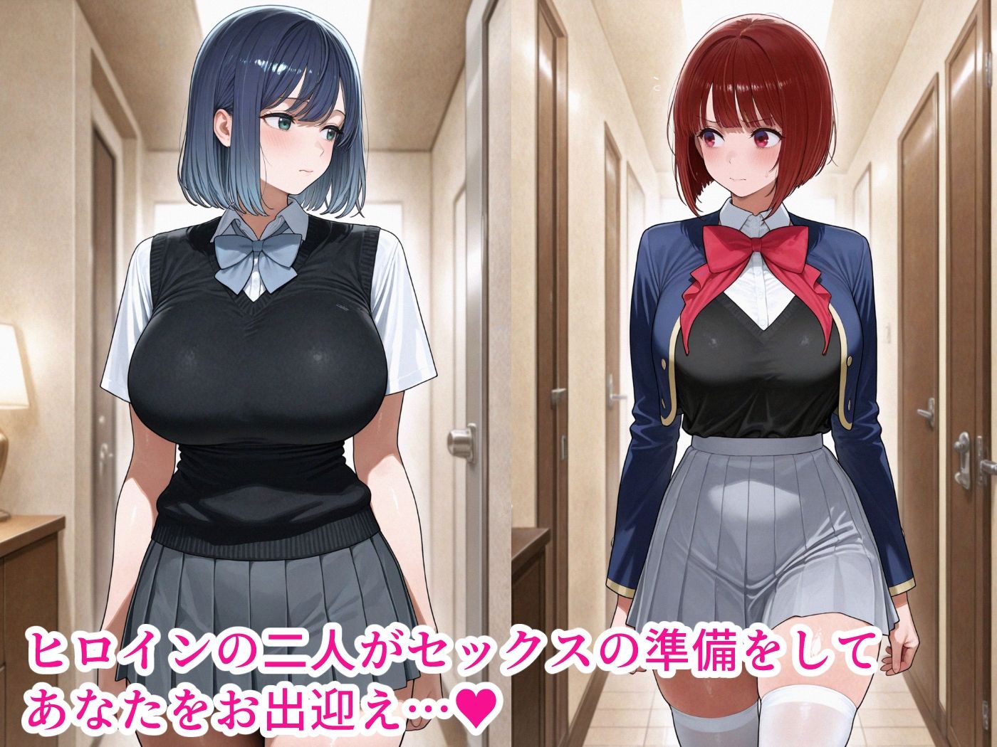 サンプル画像1:Hotel De Sex -有〇かな＆黒〇あかね-(TOXIT) [d_576079]