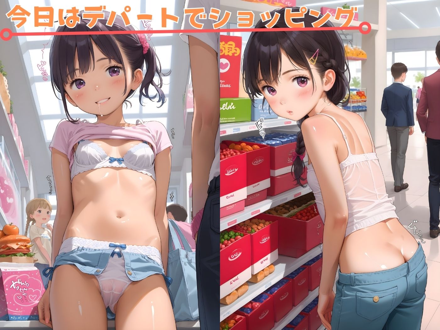 サンプル画像1:子〇たちの初めてのデパート♪(ロリロリ天国♪) [d_576094]