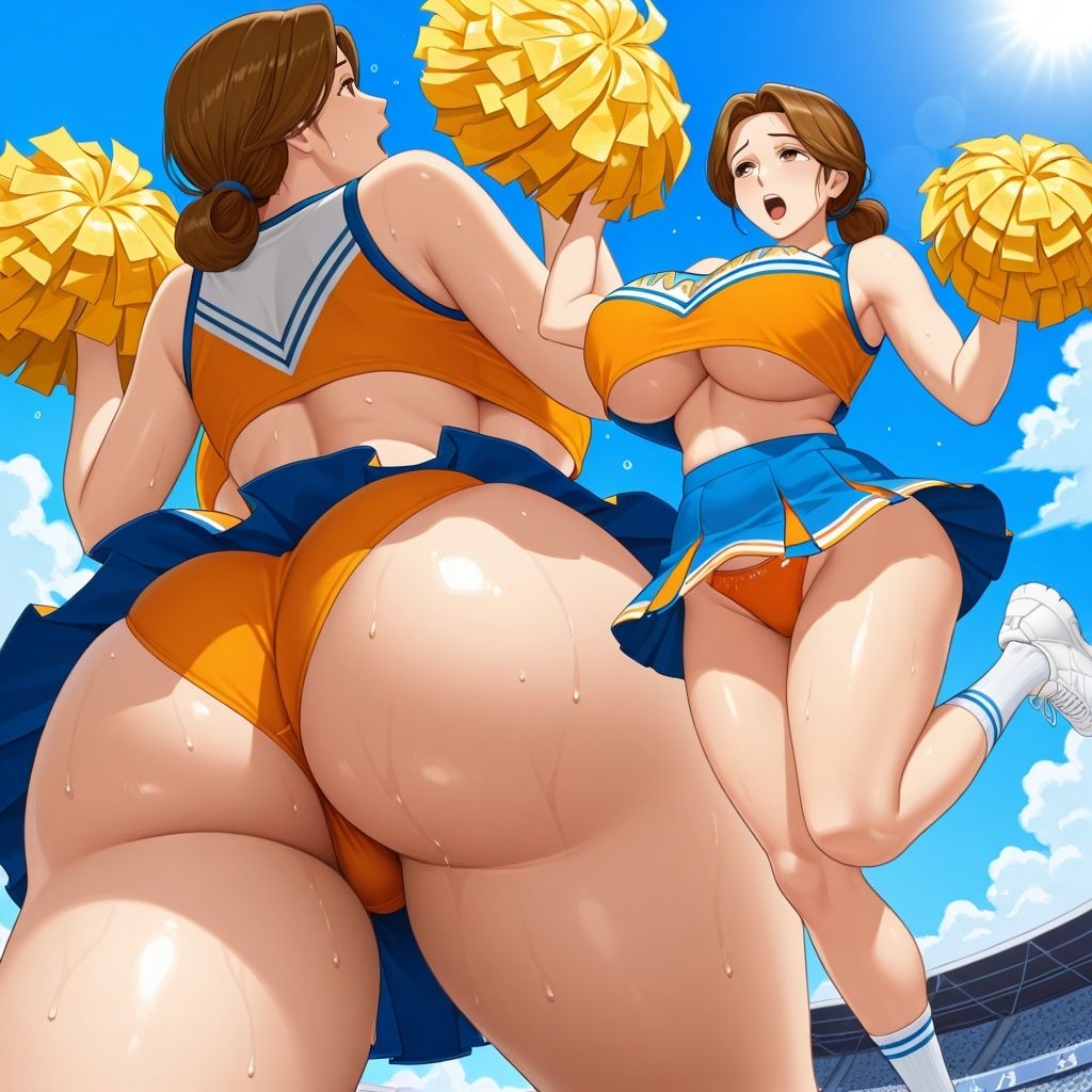 フェチコレVol.74 アンダーウェアを忘れてパンモロしながら応援する爆乳チアガールたち(熟女編)【総枚数250枚】 画像6