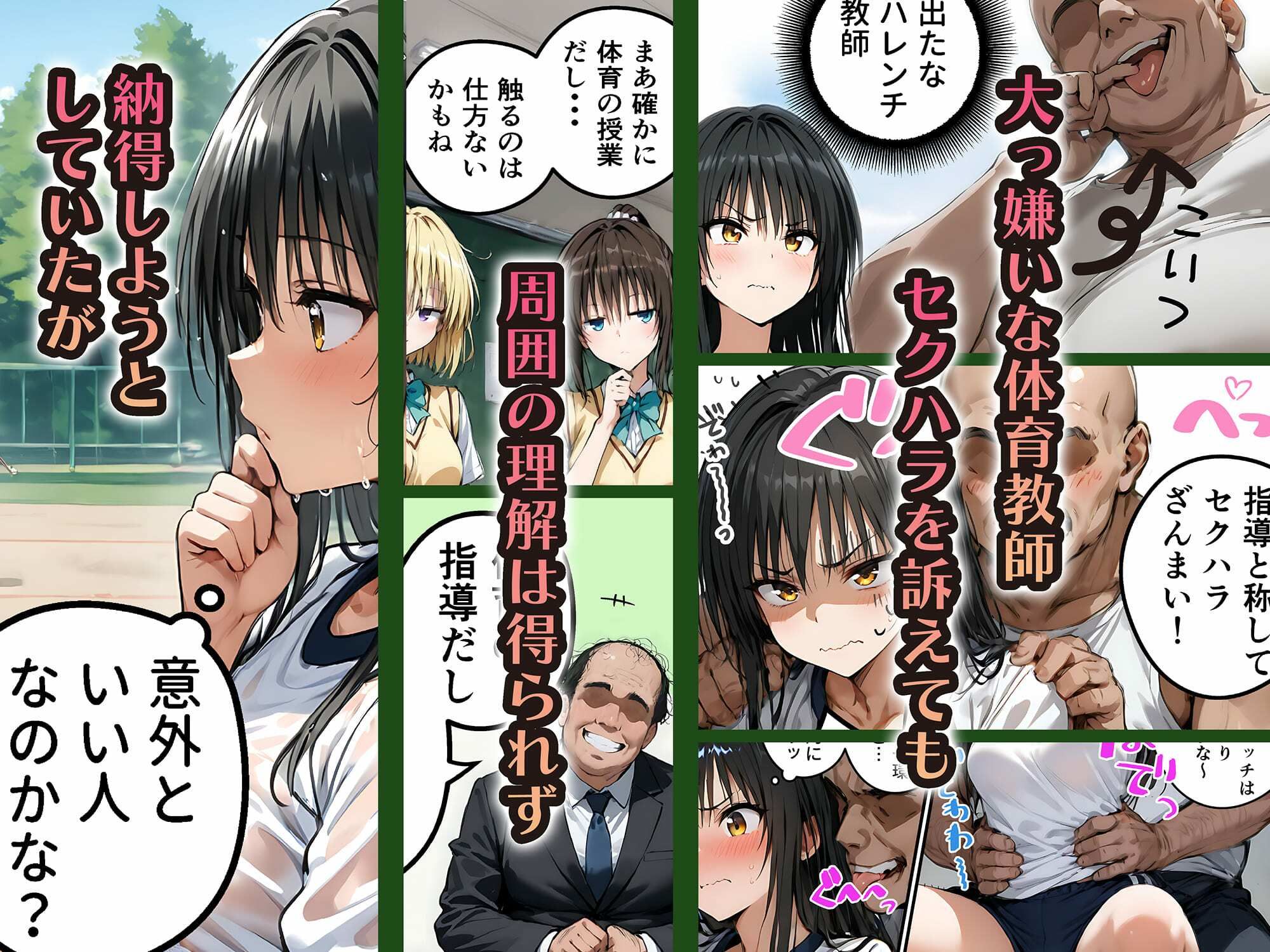 真面目でハレンチ嫌いな古手川唯、教師に堕とされる 〜脅迫からの放課後わからせセックスで快楽堕ち〜 画像1