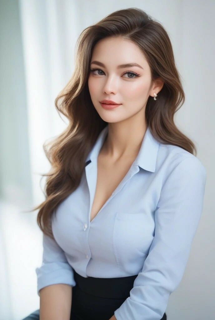 サンプル画像1:オフィスで輝く女性たちのイラスト(Nekronaut) [d_576165]