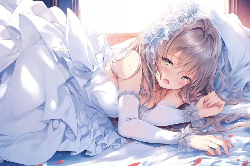 純白の陶酔 〜ウエディングドレスに抱かれる至福の瞬間〜（ドレス美少女38）【全年齢対応版】 画像3