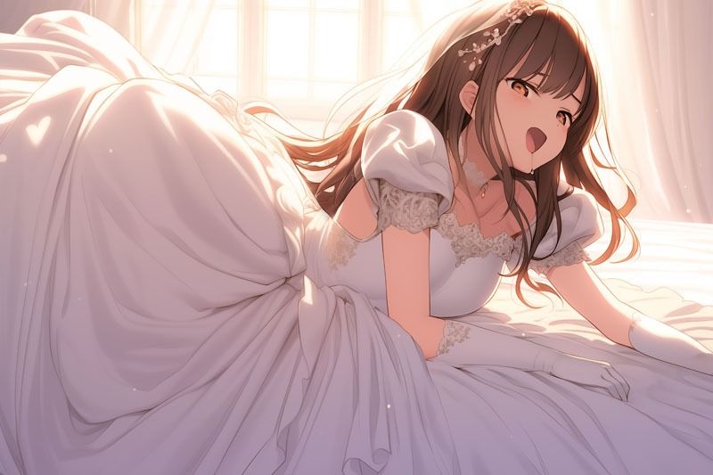 サンプル画像5:純白の陶酔 〜ウエディングドレスに抱かれる至福の瞬間〜（ドレス美少女38）【全年齢対応版】(Dresscco) [d_576168]