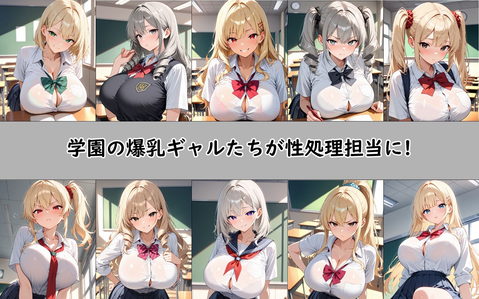 サンプル画像1:学園の性処理担当（ギャル編）(アルパカ牧場) [d_576213]