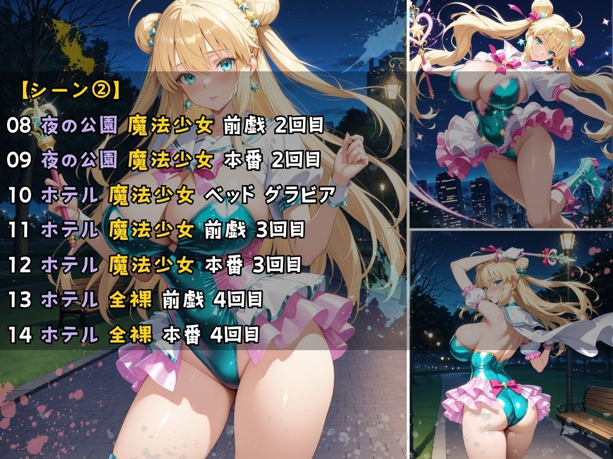 サンプル画像5:魔法少女コスチュームを着てエッチなことをする話(StableWorks) [d_576224]