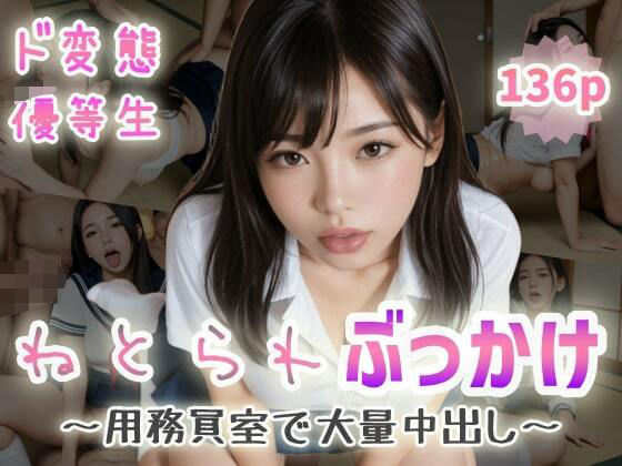 【ド変態優等生】ねとられぶっかけ〜用務員室で大量中出し〜【ぷよんぷよんスライム】